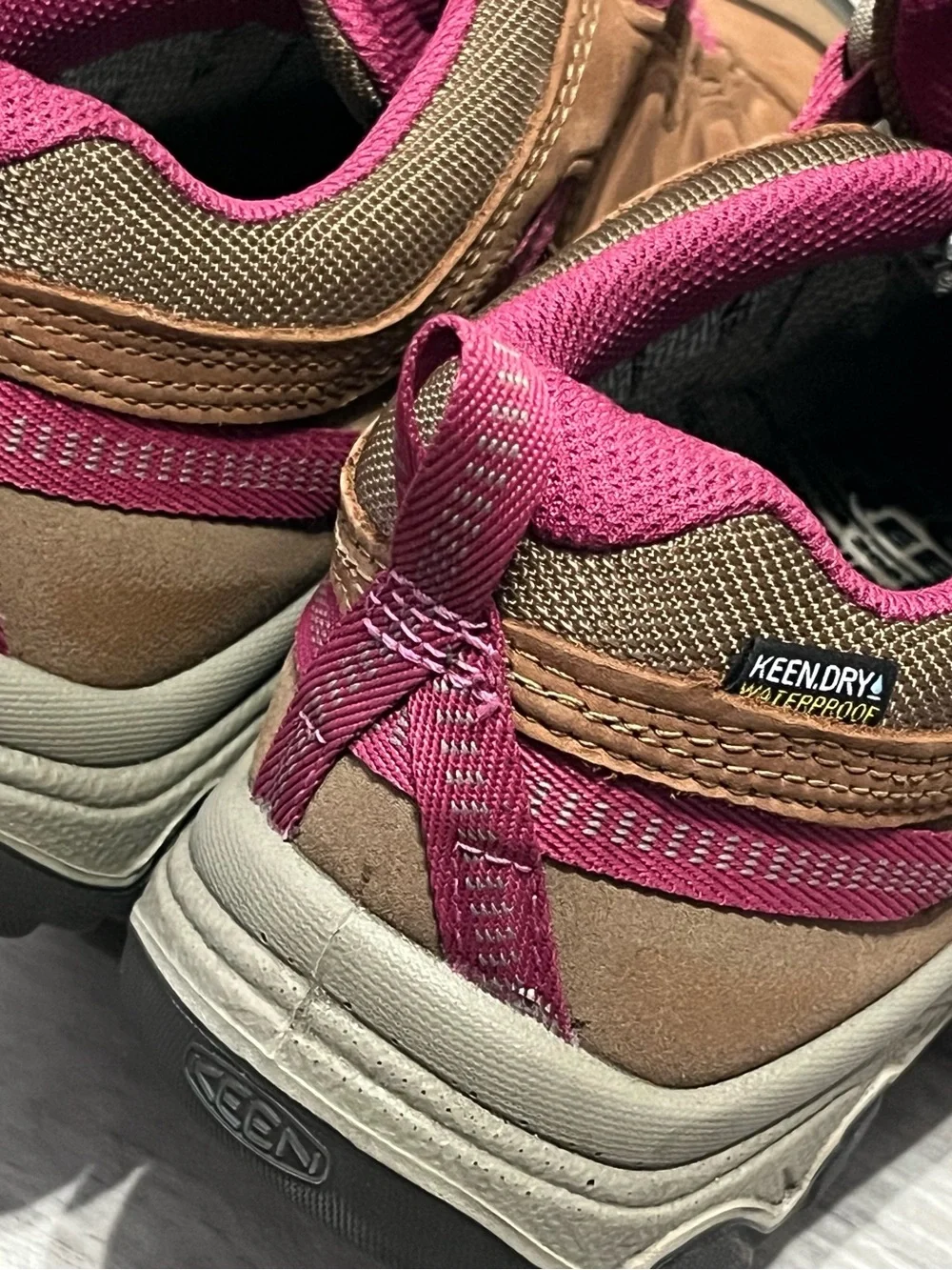 Keen Women's Brown and Magenta Trail Shoe
